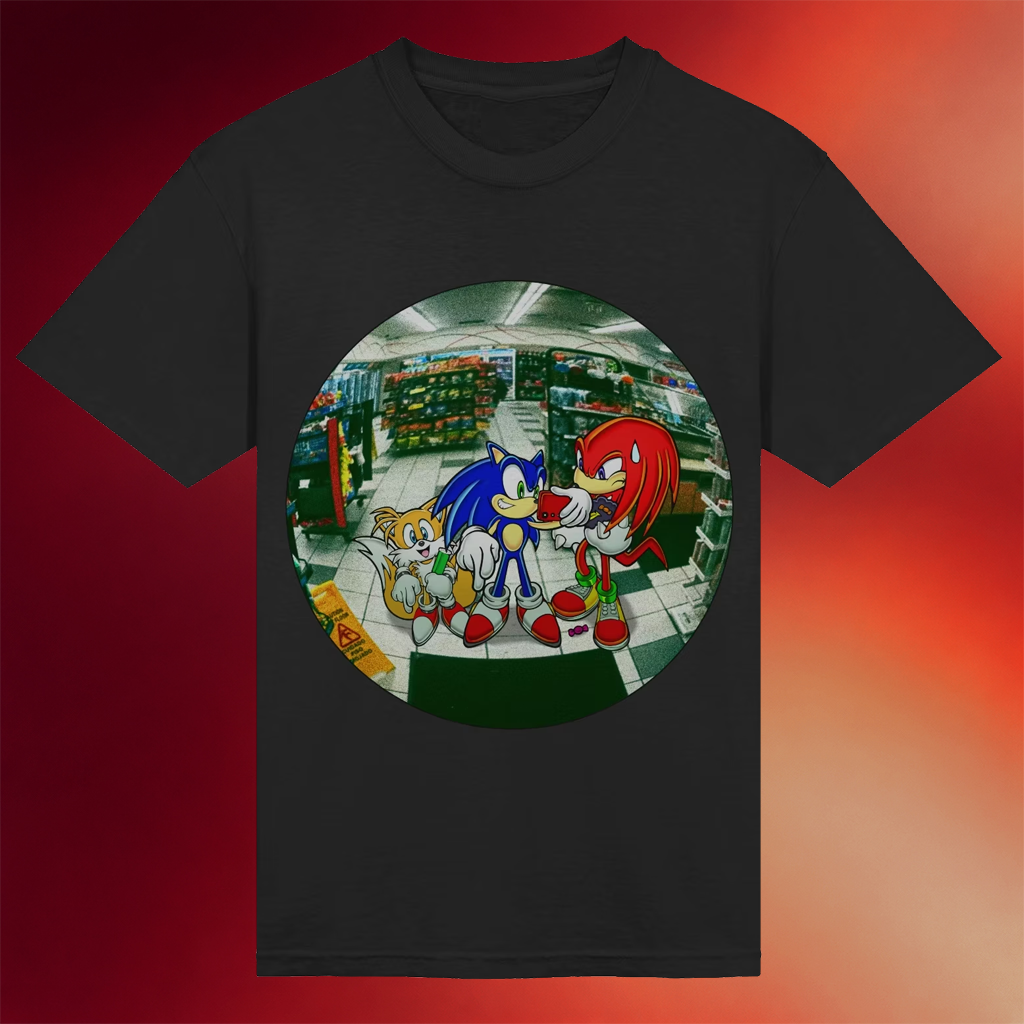 Kolsan Merch 2026 Sonic The Hedgehog Gas Station Adventure T-Shirt Gifts For Friends