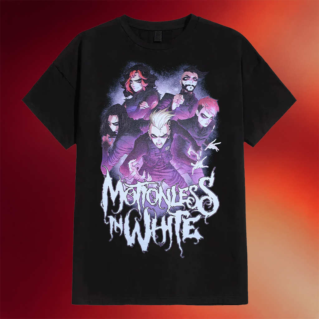 Motionless In White Merch Comic Band T-Shirt Birthday Gift For Son