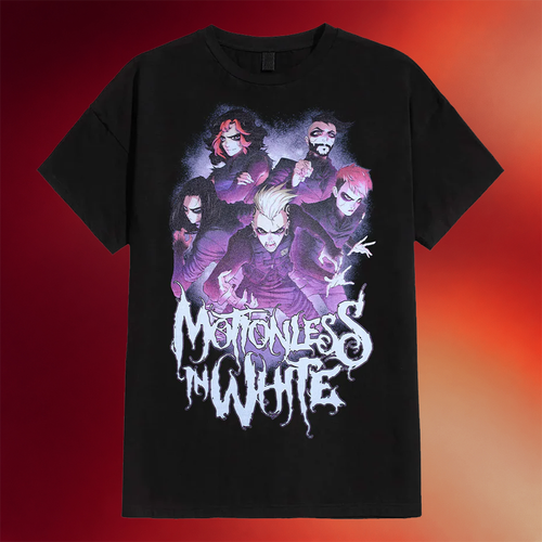Motionless In White Merch Comic Band T-Shirt Birthday Gift For Son