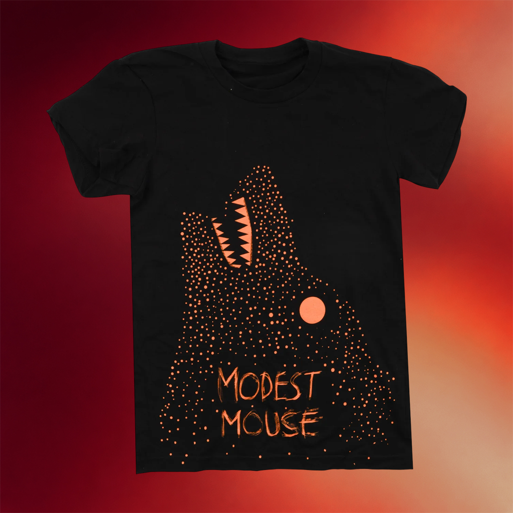 Modest Mouse Merch 2026 Wolf T-Shirt Black Modest Mouse Shirts Gifts For Band Fans