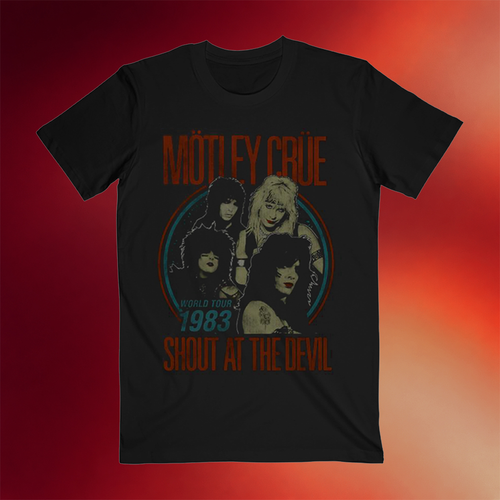 Motley Crue Merch Vintage 83 Shout Photo T-Shirt Motley Crue Shirt Present For Music Lovers