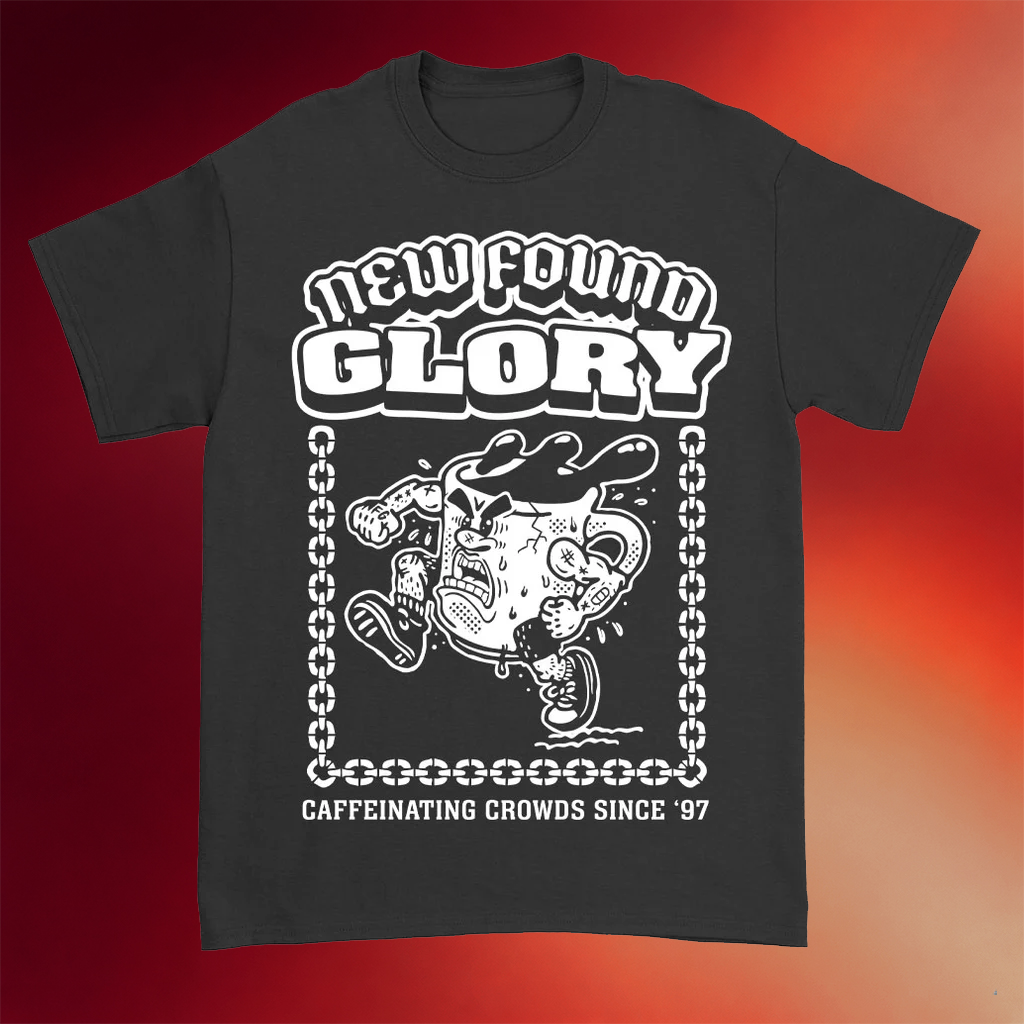New Found Glory Merch 2026 Coffee Lover T-Shirt Black Presents For Music Lovers