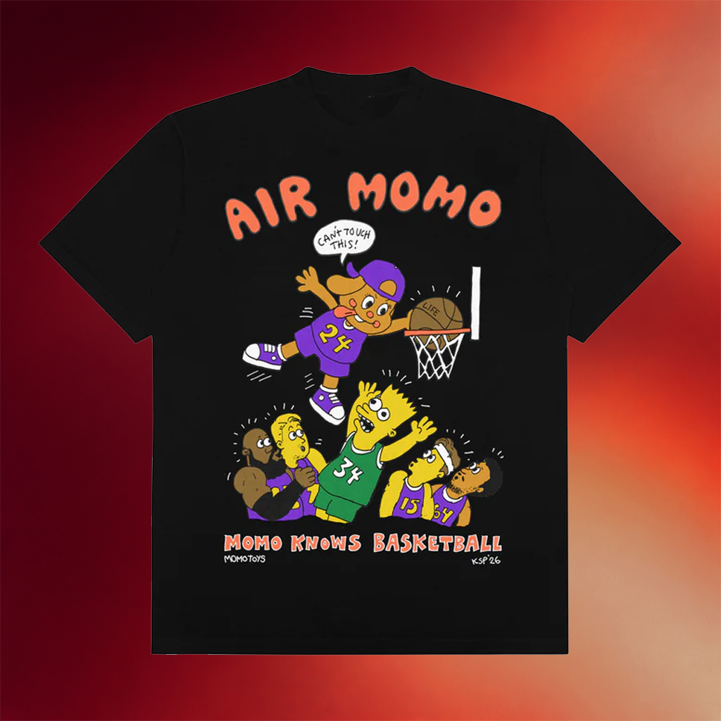 Momotoys Merch 2026 Air Momo T-Shirt Black Momo Knows Basketball Shirt Gifts For Friends