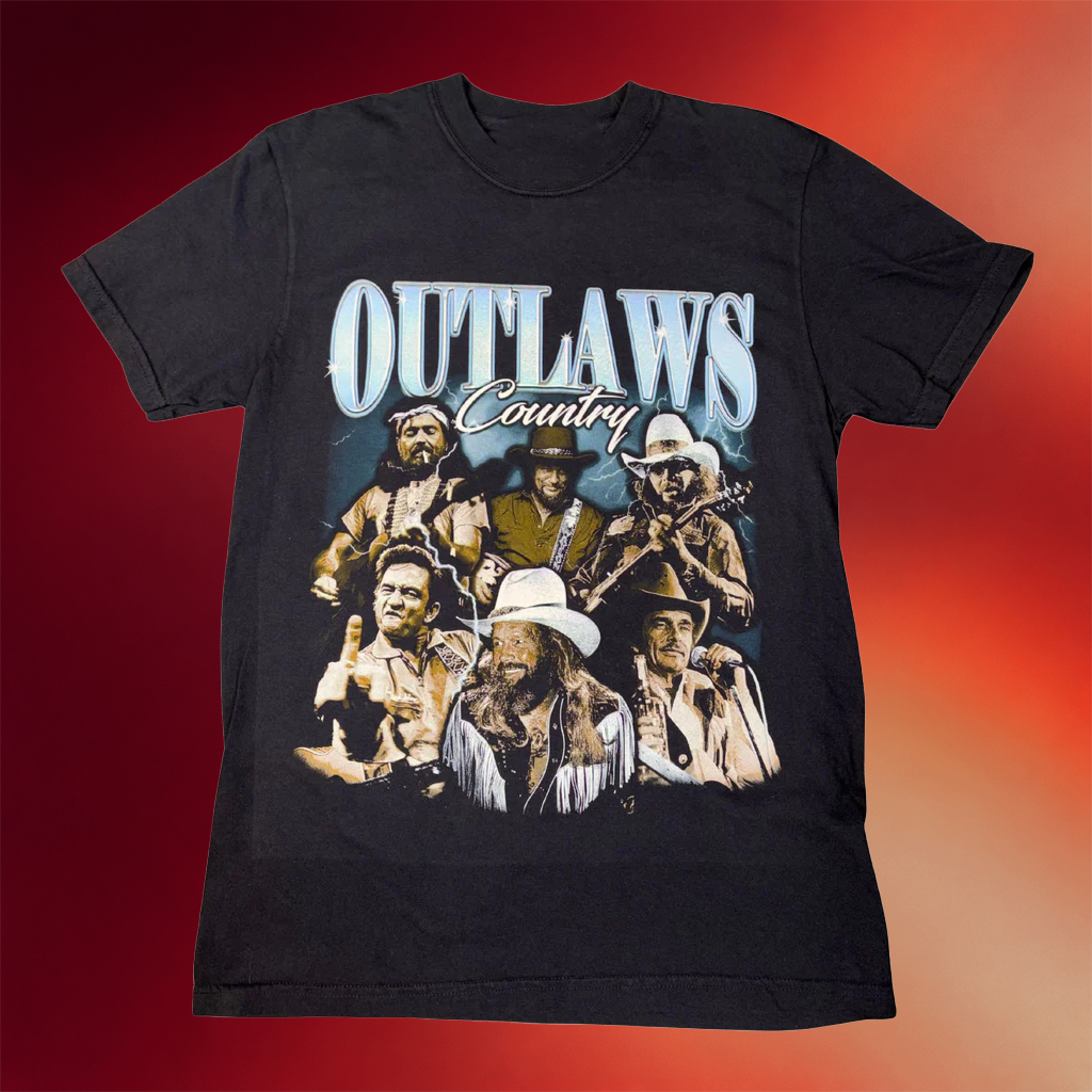 Nashville Souvenirs Merch Country Outlaws T-Shirt Gifts For Country Music Fans