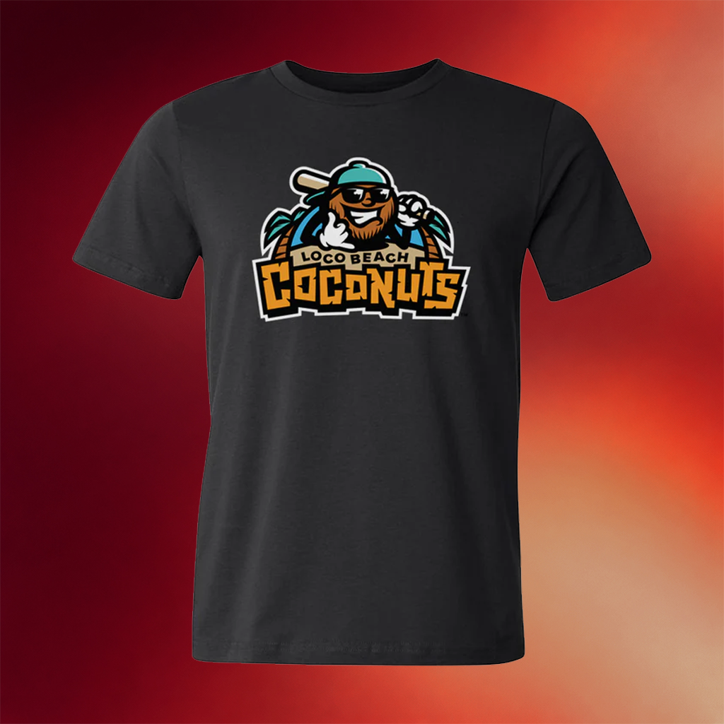 Loco Beach Coconuts Merch 2026 Coconuts Primary Logo T-Shirt Black Baseball Lover Gift Ideas (them zise kid)