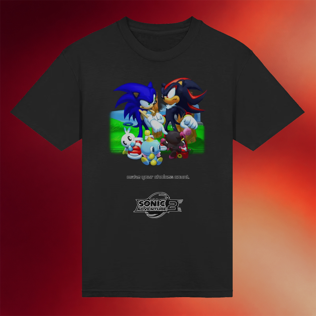 Kolsan Merch 2026 Sonic Adventure 2 T-Shirt Make Your Choices Count Shirt Gifts For Brothers