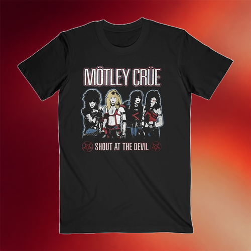 Motley Crue Merch 2026 Shout At The Devil Black T-Shirt Gift For Band Fans