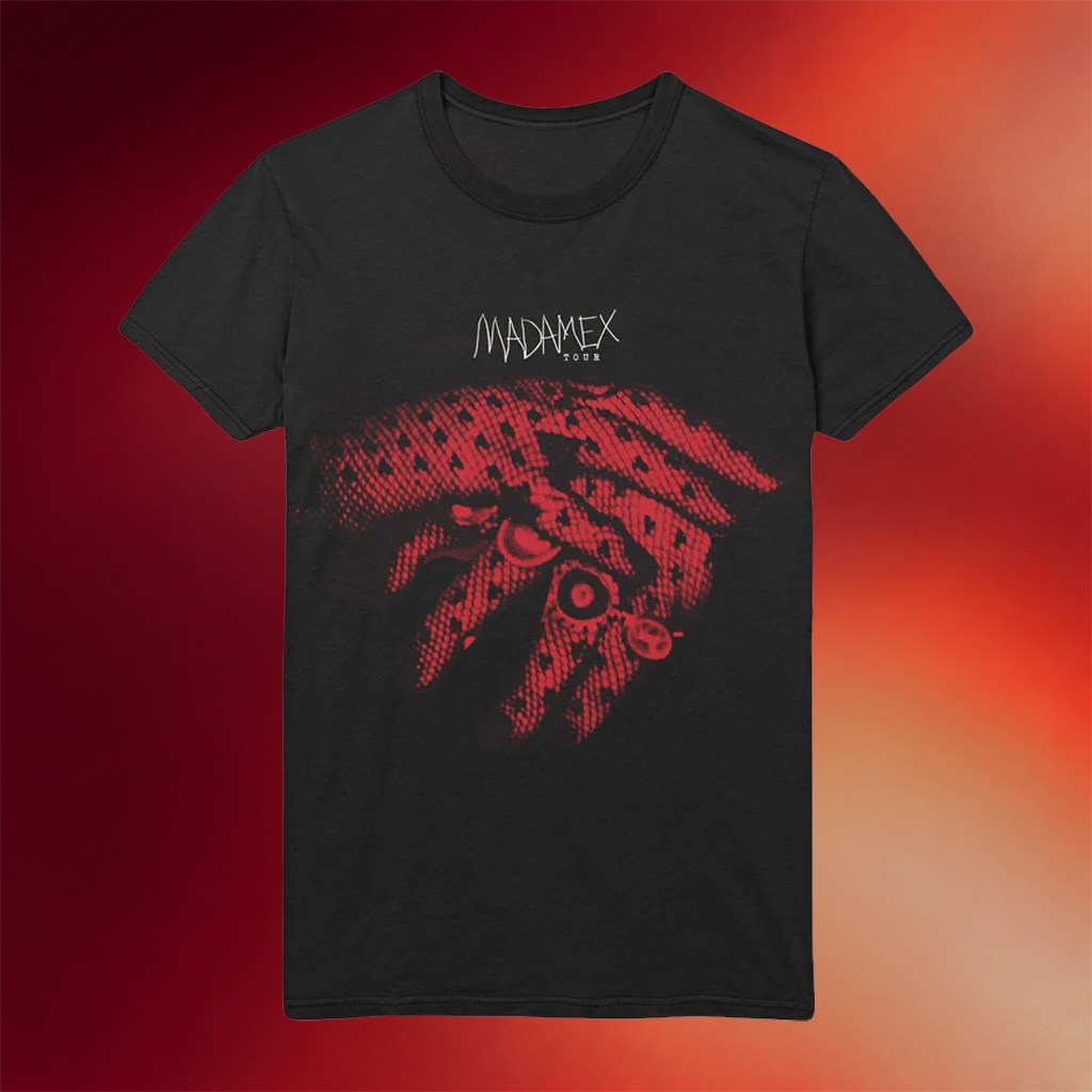 Madonna Merch 2026 Madonna Gloved Hands T-Shirt Madame X Tour Shirt Gifts For Music Lovers