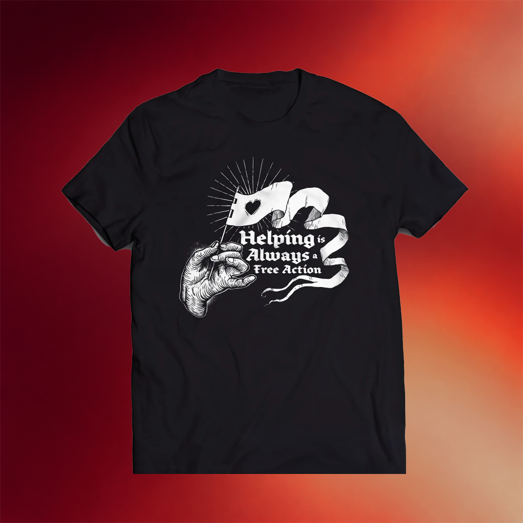 Mcelroy Merch Helping Is Always A Free Action Shirt Gifts For Friends