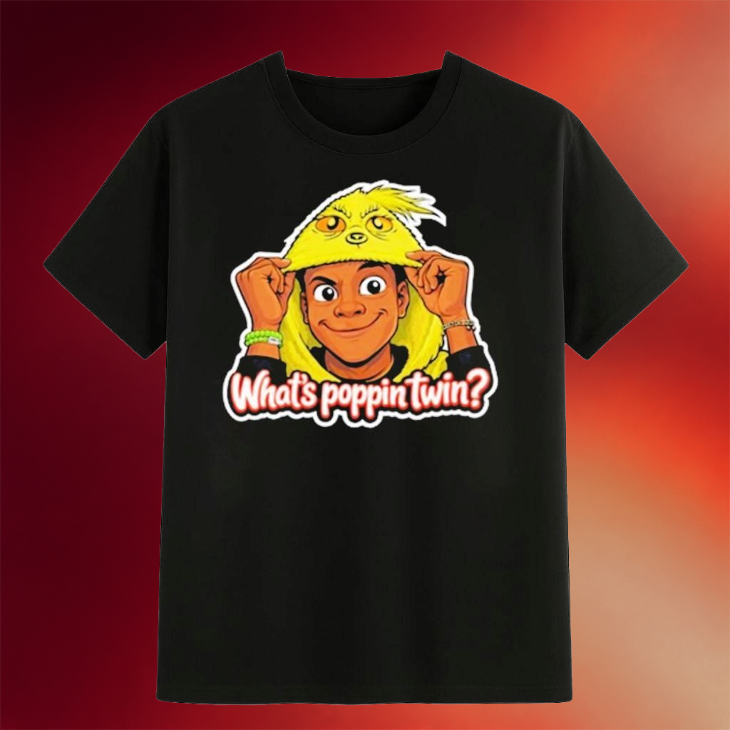 Nicktoontime Merch What_s Poppin Twin T-Shirt Birthday Gift For Brother