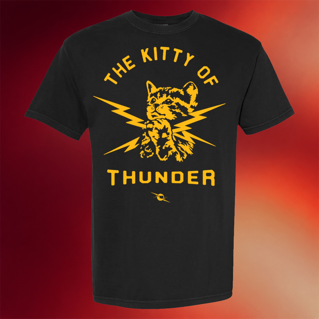 Planet Dorshak Merch 2026 The Kitty Of Thunder T-Shirt Bombs Away Art Merch Gifts For Friends