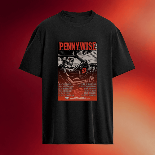 PennyWise UK Tour 2026 Dates Skeleton T-shirt PennyWise Merch Gifts For Brother