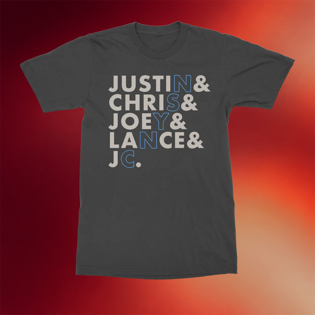 NSYNC Merch 2026 Name Stack T-Shirt NSYNC Band Shirt Gifts For Pop Music Fans