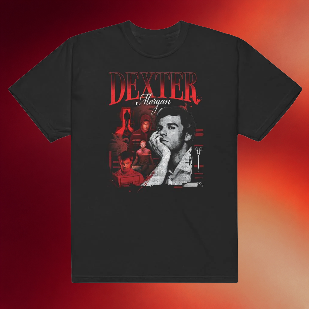 Paramount Merch Dexter Heartthrob T-Shirt Birthday Presents For Boyfriend