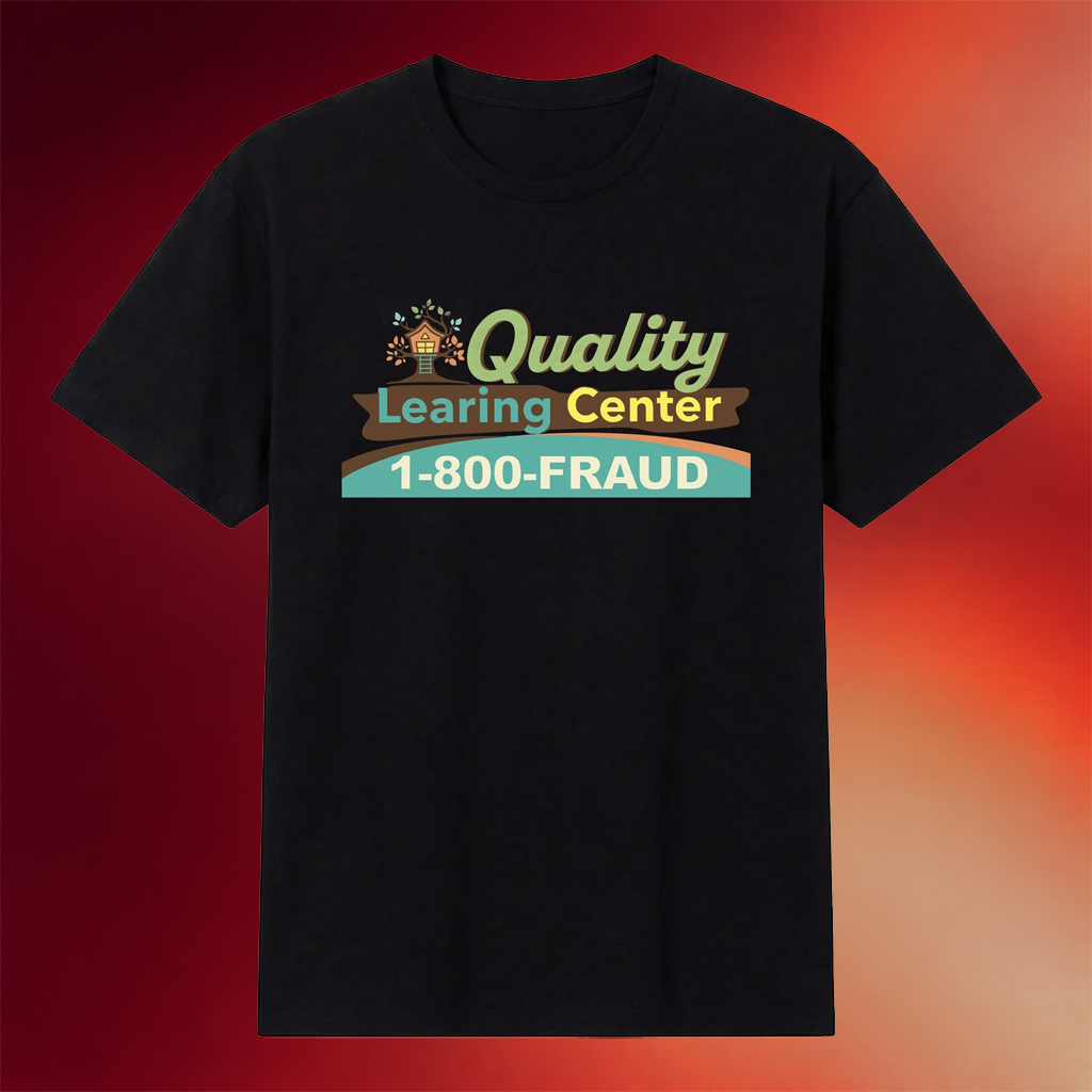 Nick Shirley Merch 2026 Quality Learing Center T-Shirt Black Nick Shirley Fraud Shirt For Men