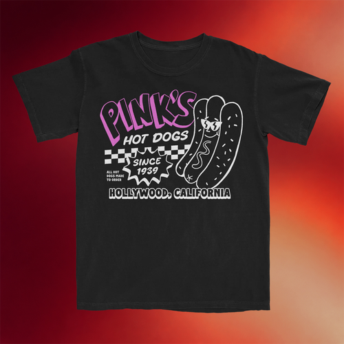 Pink_s Hot Dogs Merch 2026 Pink_s Hollywood T-Shirt Hot Dog Lover Gifts For Friends