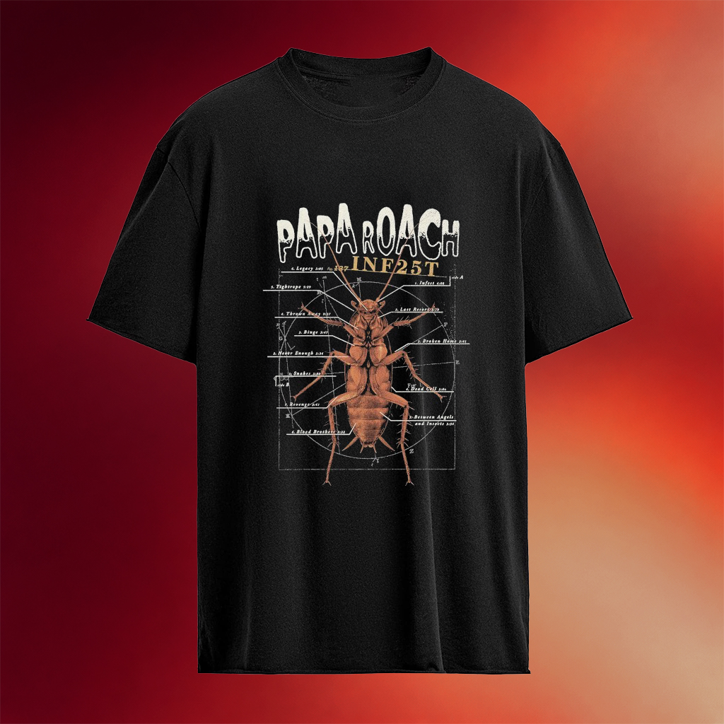 Papa Roach Inf25t Dissection T-Shirt Papa Roach Merch Gifts For Rock Band Fans