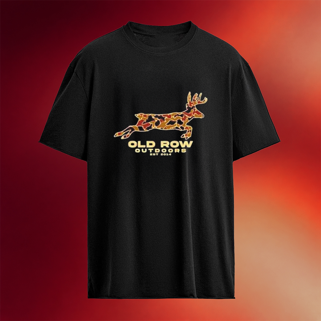 Old Row Outdoors Camo Deer T-Shirt Old Row Merch Gift Ideas For Dad