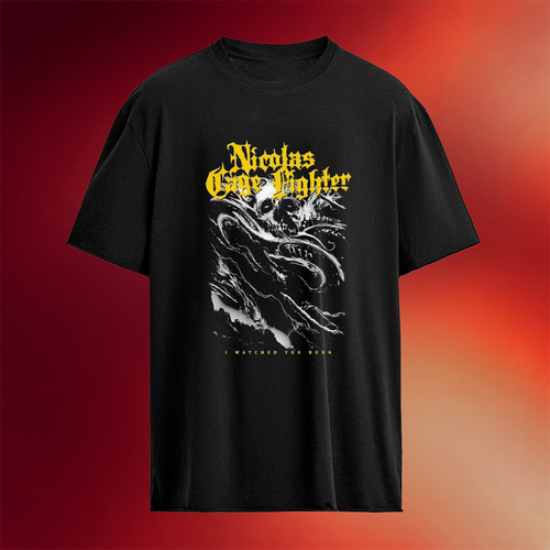 Nicolas Cage Fighter I Watched You Burn T-Shirt Birthday Gift Ideas For Son