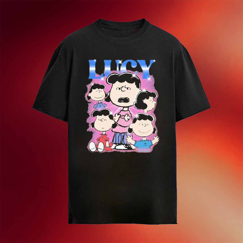Peanuts Lucy Heartthrob T-Shirt Black Best Birthday Gifts For Friends