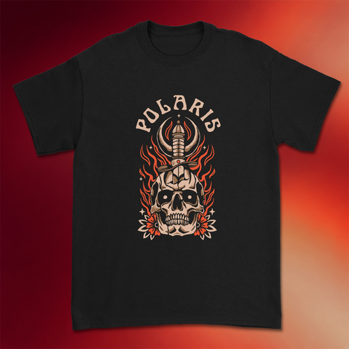 Polaris Merch 2026 Skull Knife T-Shirt Polaris Band Shirt Presents For Music Lovers