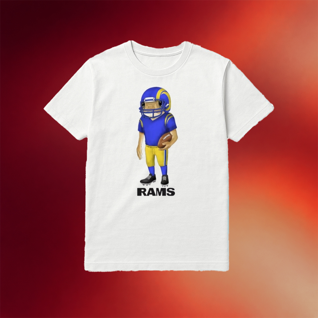Bad Bunny Rams Concho Shirt Los Angeles Football T-Shirt Football Fan Gift Ideas