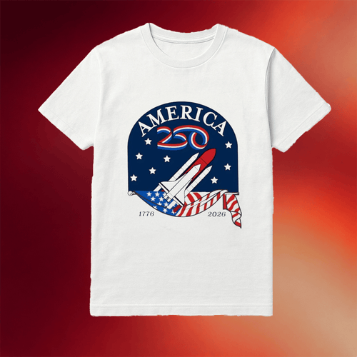 America 250 1776 2026 Rocket Shirt Patriotic Gifts For Dad