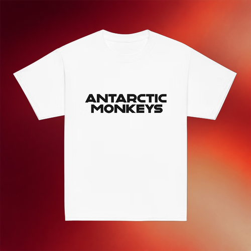Antarctic Monkeys Merch 2026 New Black Logo White T-Shirt Gifts For Music Lovers