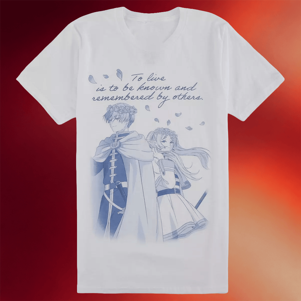 Frieren Merch Frieren Beyond Journey_s End Himmel And Frieren Quote Blue T-Shirt Gifts For BFF