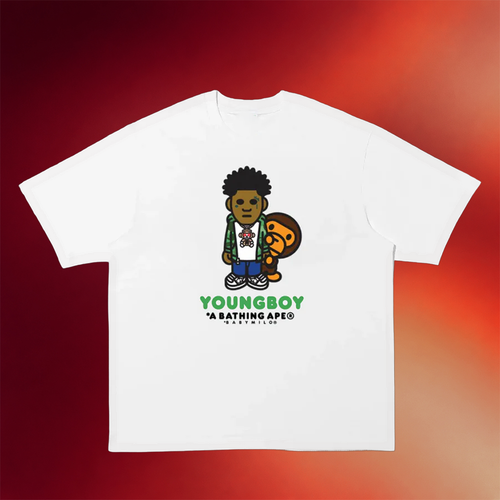 Complex Merch Youngboy Never Broke Again x A Bathing Ape T-Shirt Gifts For Brother
