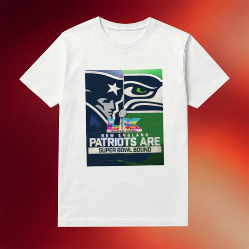 New England Vs Seattle Super Bowl Lx 2026 Bound Shirt Halftime Show Apparel Football Fans Gifts