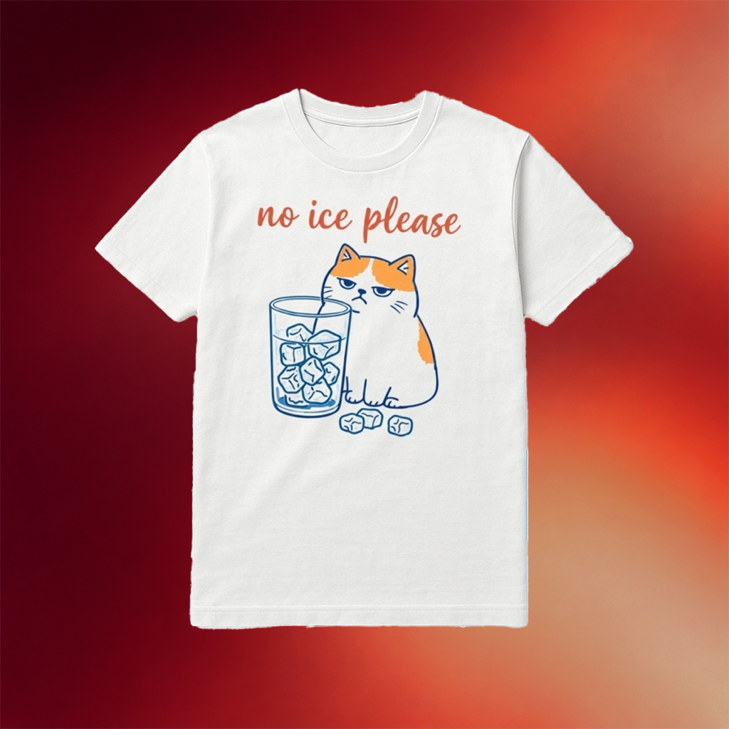 No Ice Please Cat Shirt Abolish Ice T-Shirt Political Tees Gifts For Friends