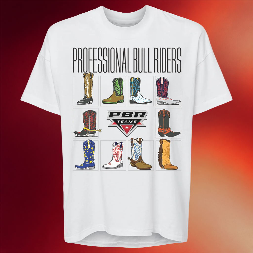 PBR Merch PBR Ladies Team Series Artistic Boots T-Shirt White Gifts For Wife