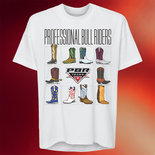 PBR Merch PBR Ladies Team Series Artistic Boots T-Shirt White Gifts For Wife