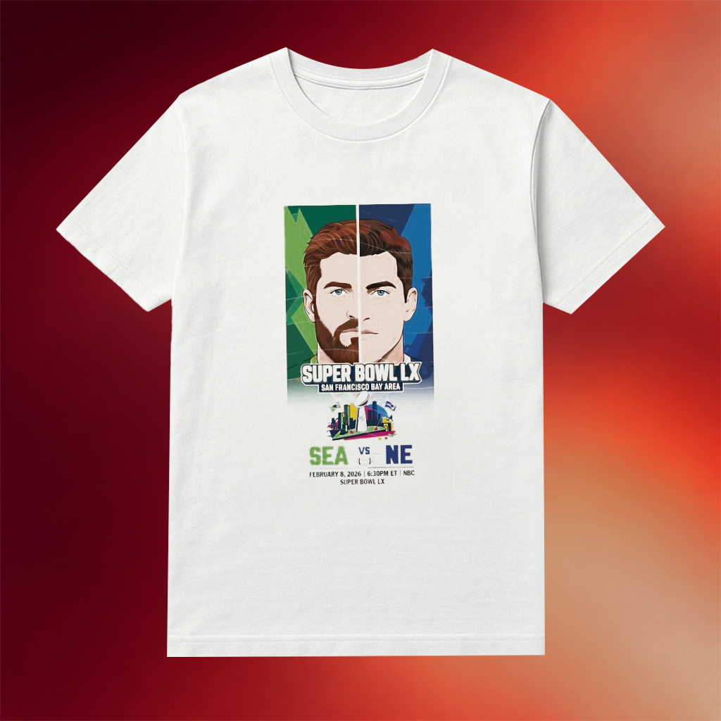 Super Bowl Lx Seattle Seahawks Vs New England Patriots 2026 Shirt Superbowl Sunday 2026 Merch
