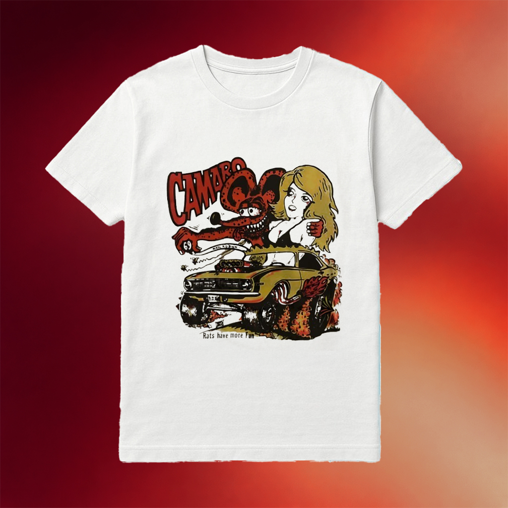 Camaro Rats Have More Fun Cartoon Shirt Best Gifts For Girlfriend