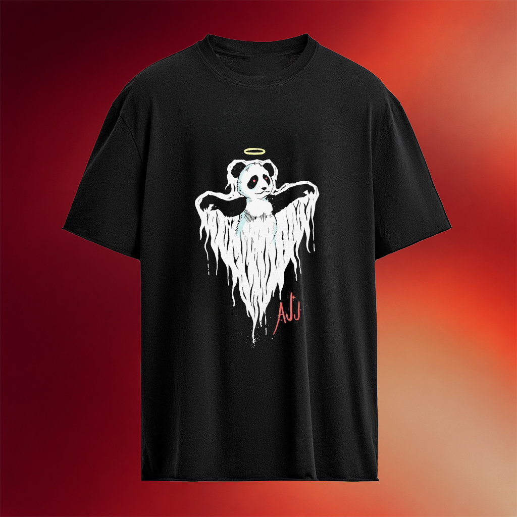 AJJ Ghost Panda T-Shirt AJJ Merch Gifts Ideas For Band Lovers