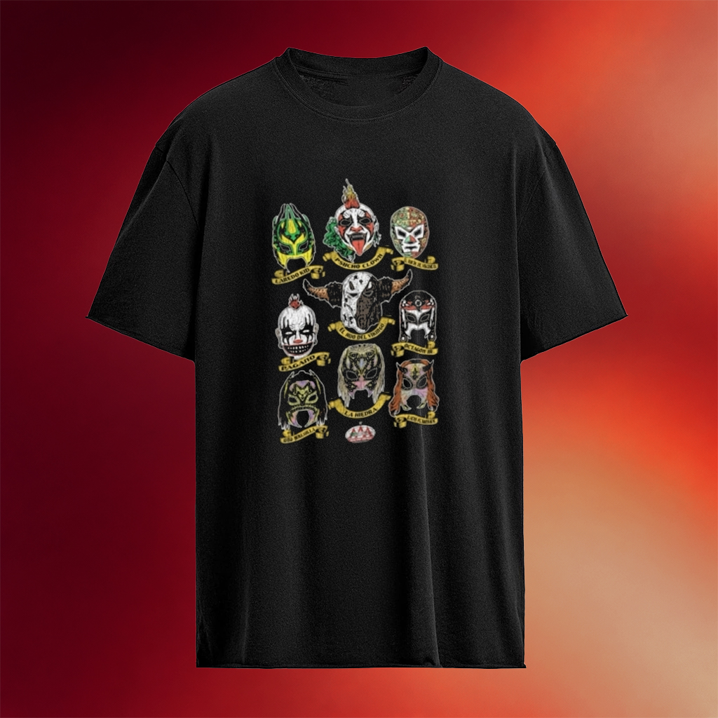 AAA Luchadores Masks T-Shirt Gifts Ideas For Wrestling Lovers