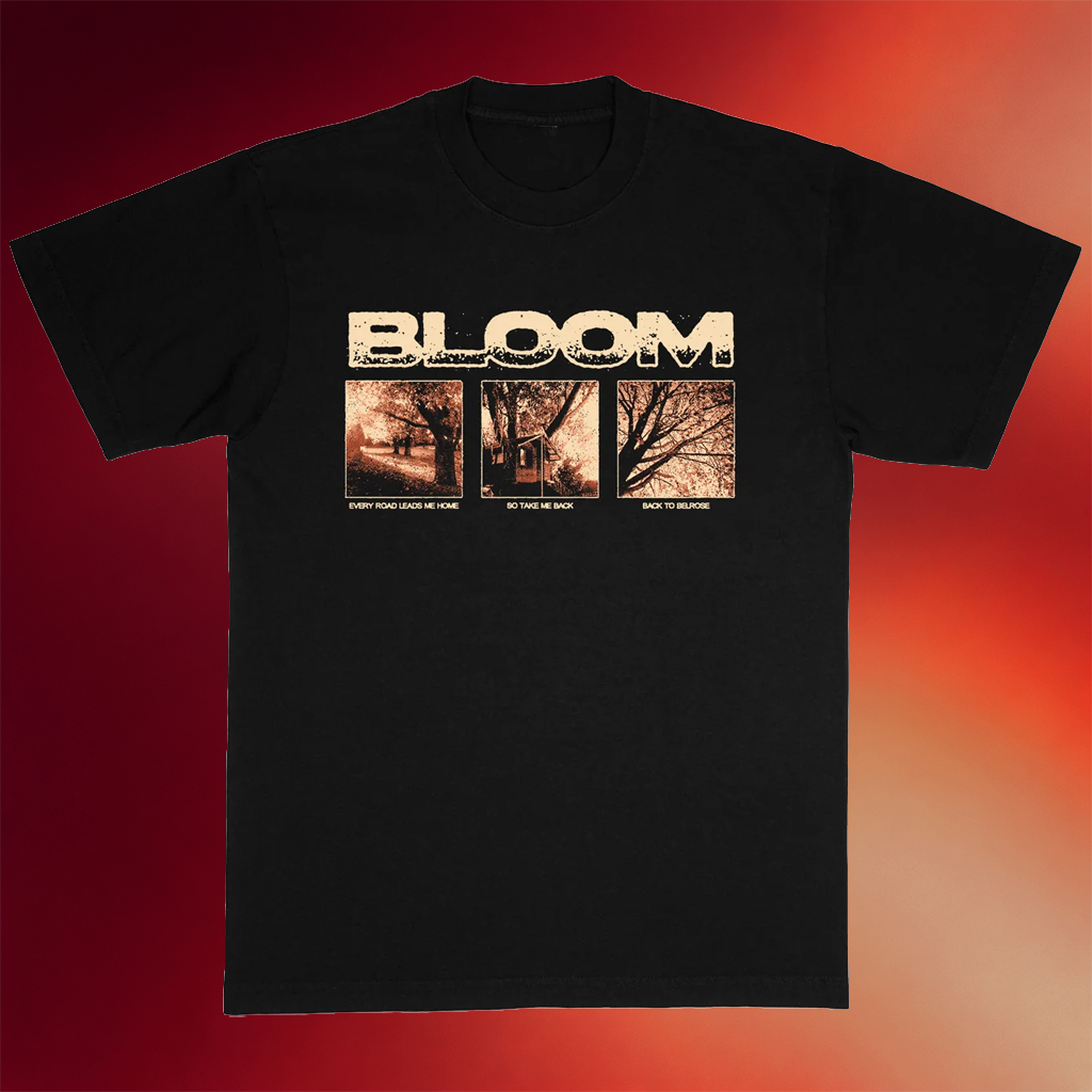 Bloom Merch 2026 Back To Belrose Black T-Shirt Father_S Day Gifts Music Lover