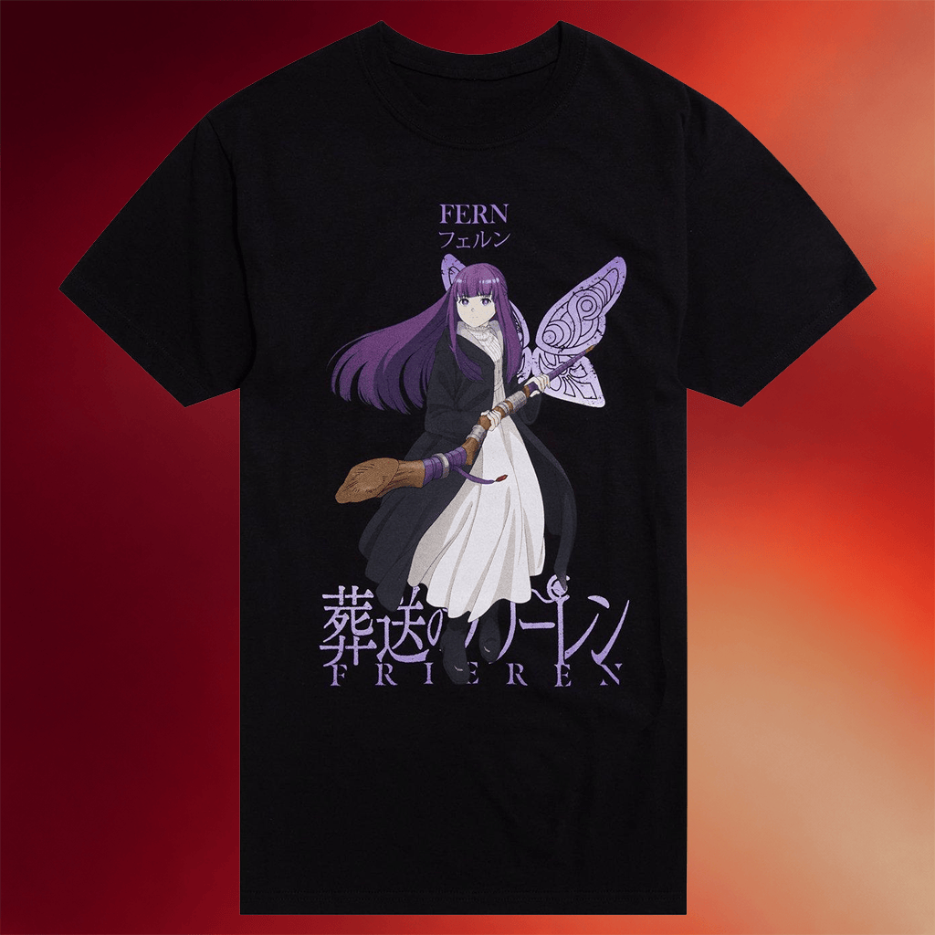 Frieren Merch Frieren Beyond Journey_s End Fern Portrait T-Shirt Cool Gifts For Her