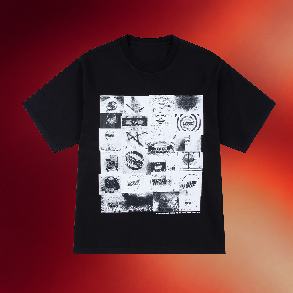Boiler Room Merch Video Collage T-Shirt Black Birthday Gift Ideas For Him