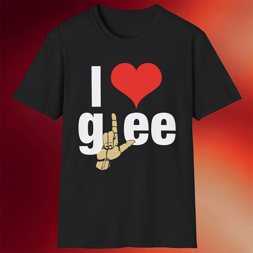 Glee Merch I Heart Glee T-Shirt Gift Ideas For Boyfriend