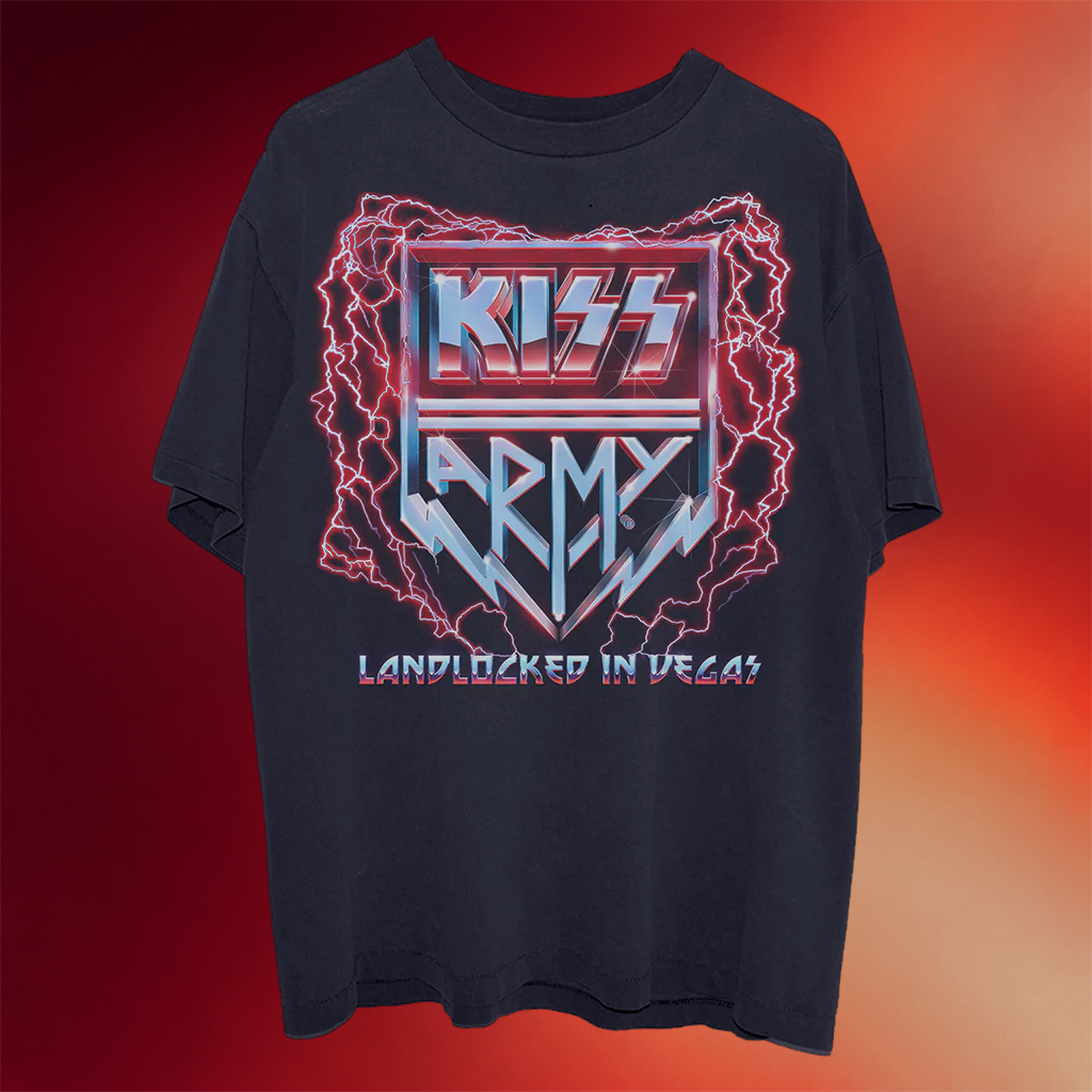 Kiss Merch Landlocked In Vegas T-Shirt Unique Birthday Gift For Husband