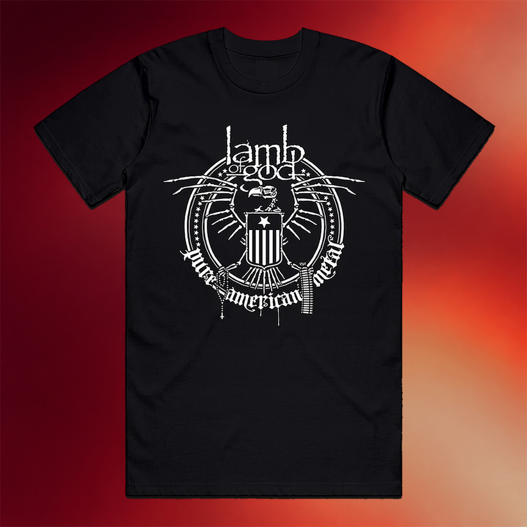 Lamb Of God Merch Skeleton Eagle T-Shirt Band Fans Gifts For Boyfriend