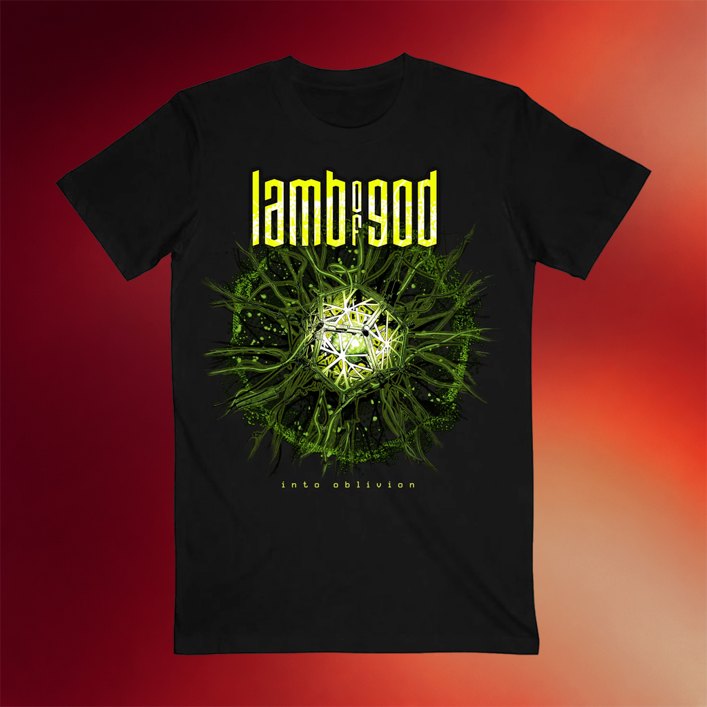 Lamb Of God Merch Into Oblivion Burst Black T-Shirt Gifts For Band Fans
