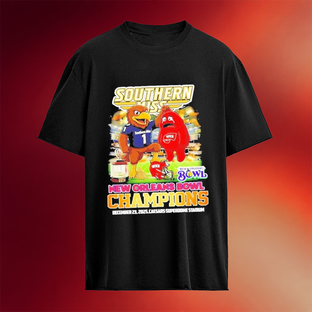 Southern Miss Golden Eagles New Orleans Bowl Champions T-shirt Football Themed Gifts