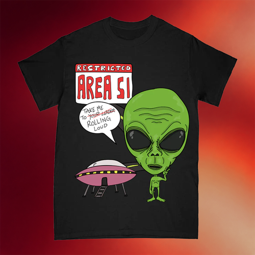 Rolling Loud Merch AREA 51 T-Shirt Gift Ideas For Friends