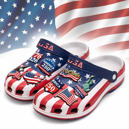 America 250 Years 1776 2026 Crocs 4Th Of July Attire Patriotic Gifts For Independence Day