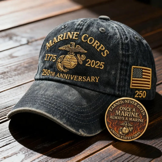US Marine Corps 250Th Anniversary Hat 1775 2025 Military Celebration Cap USMC Veterans Gifts
