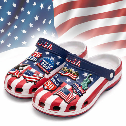 America 250 Years 1776 2026 Crocs 4Th Of July Attire Patriotic Gifts For Independence Day